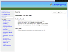 Tablet Screenshot of kleinberglloyd.wikispaces.com