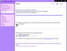Tablet Screenshot of highlandcla.wikispaces.com