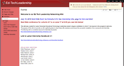 Desktop Screenshot of ed-techleadership.wikispaces.com