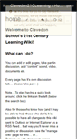 Mobile Screenshot of clevedon21clearning.wikispaces.com