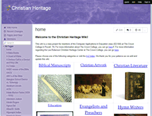 Tablet Screenshot of christianheritage.wikispaces.com