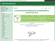 Tablet Screenshot of alfiniberoamerica.wikispaces.com