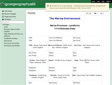 Tablet Screenshot of igcsegeographyatiil.wikispaces.com