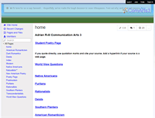 Tablet Screenshot of comarts3.wikispaces.com