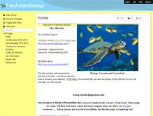 Tablet Screenshot of freshmanbiology.wikispaces.com