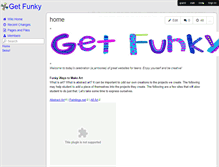Tablet Screenshot of getfunky.wikispaces.com