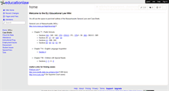 Desktop Screenshot of educationlaw.wikispaces.com