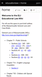 Mobile Screenshot of educationlaw.wikispaces.com
