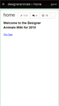 Mobile Screenshot of designeranimals.wikispaces.com