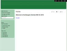 Tablet Screenshot of designeranimals.wikispaces.com