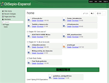 Tablet Screenshot of disepio-espanol.wikispaces.com
