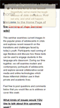Mobile Screenshot of comingofageseminar.wikispaces.com