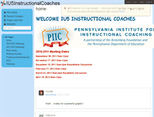 Tablet Screenshot of iu5instructionalcoaches.wikispaces.com