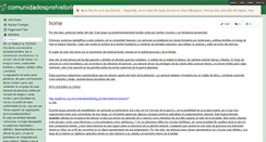 Desktop Screenshot of comunidadesprehistoricas.wikispaces.com