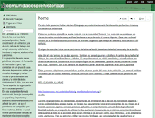 Tablet Screenshot of comunidadesprehistoricas.wikispaces.com