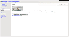 Desktop Screenshot of earlyaustralianexplorers.wikispaces.com