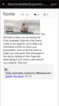 Mobile Screenshot of earlyaustralianexplorers.wikispaces.com