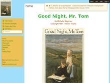 Tablet Screenshot of goodnightmrtom.wikispaces.com