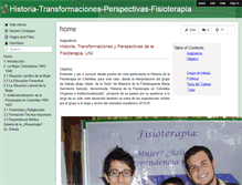 Tablet Screenshot of historia-transformaciones-perspectivas-fisioterapia.wikispaces.com