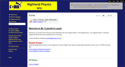 Desktop Screenshot of highlandphysics.wikispaces.com