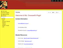 Tablet Screenshot of jcresswell.wikispaces.com