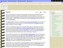 Tablet Screenshot of classroom-social-media.wikispaces.com