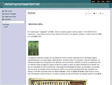 Tablet Screenshot of delaimprentaainternet.wikispaces.com