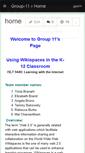 Mobile Screenshot of group-11.wikispaces.com