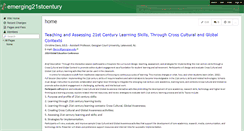 Desktop Screenshot of emerging21stcentury.wikispaces.com