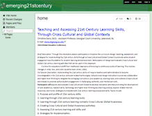 Tablet Screenshot of emerging21stcentury.wikispaces.com