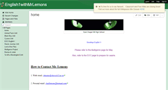 Desktop Screenshot of english1withmrlemons.wikispaces.com