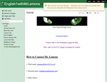 Tablet Screenshot of english1withmrlemons.wikispaces.com