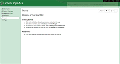 Desktop Screenshot of greenhopeag.wikispaces.com