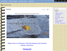 Tablet Screenshot of graniteteam.wikispaces.com
