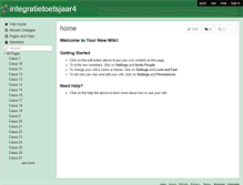 Tablet Screenshot of integratietoetsjaar4.wikispaces.com