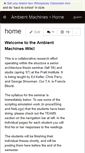 Mobile Screenshot of ambientmachines.wikispaces.com
