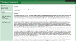 Desktop Screenshot of curiousincidentunit.wikispaces.com