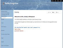 Tablet Screenshot of kelleylongview.wikispaces.com