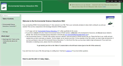 Desktop Screenshot of environmentalscienceinteractions.wikispaces.com