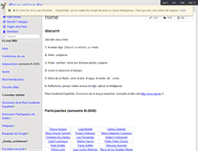 Tablet Screenshot of discurriendo.wikispaces.com