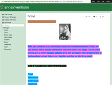 Tablet Screenshot of annainventions.wikispaces.com