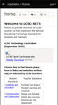 Mobile Screenshot of lcsdnets.wikispaces.com