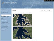 Tablet Screenshot of icescience09wiki.wikispaces.com