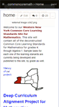 Mobile Screenshot of commoncoremath.wikispaces.com