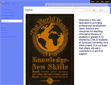 Tablet Screenshot of infolit.wikispaces.com