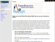 Tablet Screenshot of parkerrec.wikispaces.com
