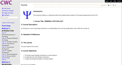 Desktop Screenshot of cwcpyschology.wikispaces.com