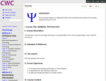 Tablet Screenshot of cwcpyschology.wikispaces.com
