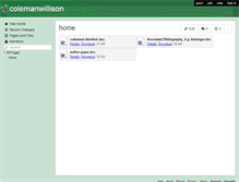 Tablet Screenshot of colemanwillison.wikispaces.com