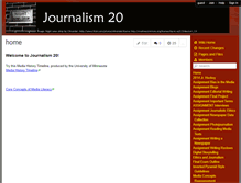 Tablet Screenshot of journalism20.wikispaces.com
